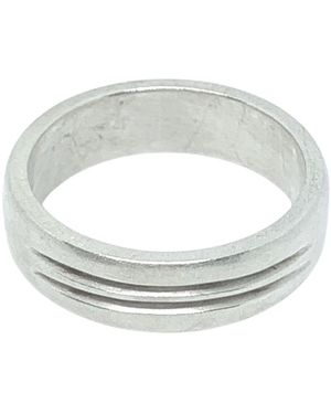 Tg-Jewellery by Tamara Gervasio Sterling Two Open Line Band Ring - Metallic