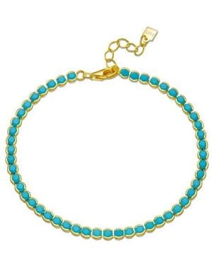 Nazzar Dainty Bezel Bracelet - Blue