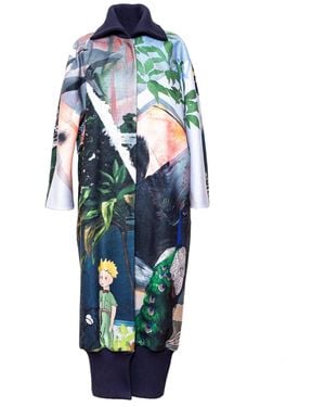 ARTISTA Forest Maxi Coat - Blue