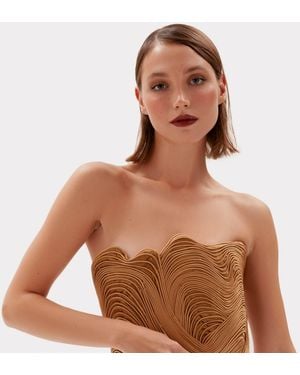 La Musa Fingerprint Corset - Brown