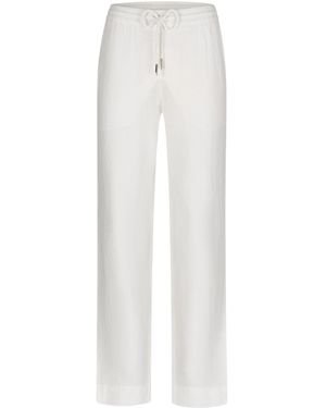 Maison Tangerine Linen Long Trousers For - White