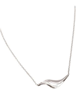 Daria Pacelli Jewelry Élan Sculptural Sterling Organic Shape Choker - Metallic