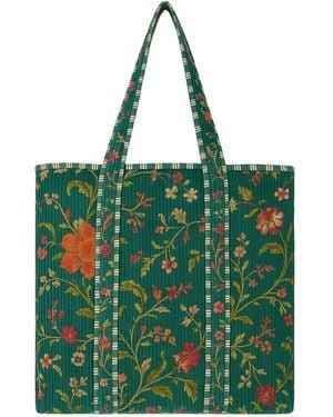 Conscious Yoga Collective The Floral Tote - Green