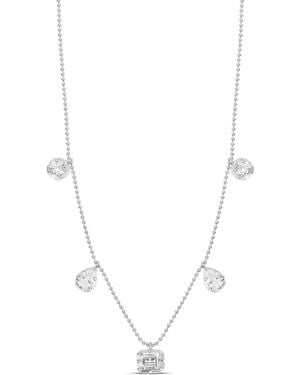 SHYMI Mix Shape On A Beaded Ball Chain Necklace - Metallic