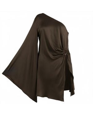 The Ethos Studio Gaia Top/Mini Dress - Brown