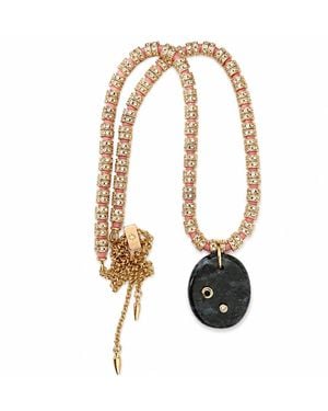 Persia Dona Jewelry Rock X Vintage Sparkle Necklace - Metallic
