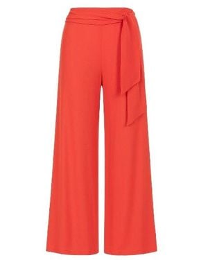 Conquista Tie Waist Palazzo Trousers - Red
