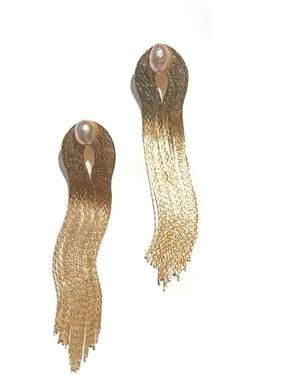 Babaloo Chain Tassel With Pearl - Metallic