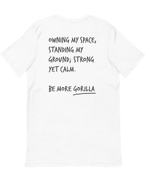Anchor and Crew Think Ocean Gorilla Aspirations Cotton Embroidered T-Shirt - White