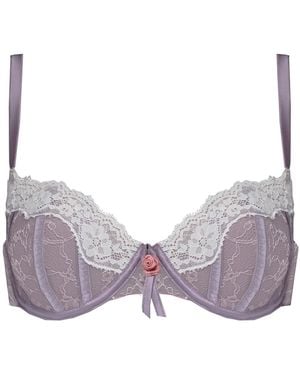 Tallulah Love Silk Keepsake Underwired Balconette Bra - Multicolour