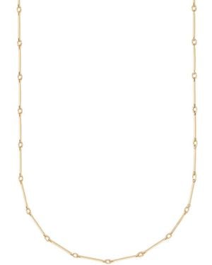 Becket + Quill Bar Chain Necklace - Metallic