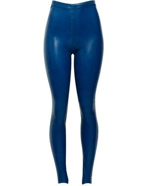 Paloma Lira Latex Leggings - Blue