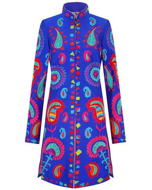 Beatrice von Tresckow Royal Samarkand Nehru Jacket - Blue