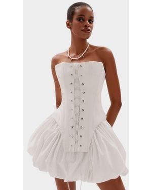La Musa Chain Corset - White