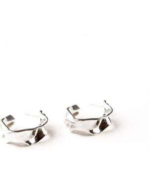 Sarahbijoux Small Crisp Hoops - Metallic