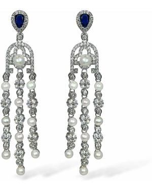 Ninemoo Celeste Cascade Earrings - White
