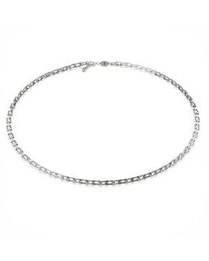 Linda Fiore Bloom Necklace Sterling - Metallic