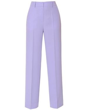 AGGI by HALEWSKI Suzie Lavender High Waist Wide Leg Trousers - Purple