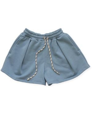 Bradford Row Aphrodite Pleated Shorts - Blue