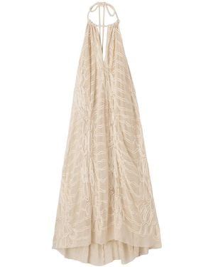 Belsize25 Woven Open-Back Resort Dress - Natural