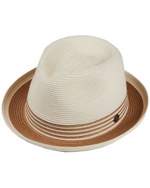 Dasmarca Hats Dasmarca Jordan And Tan Two Tone Summer Crushable Hat Packable Hat For - Natural