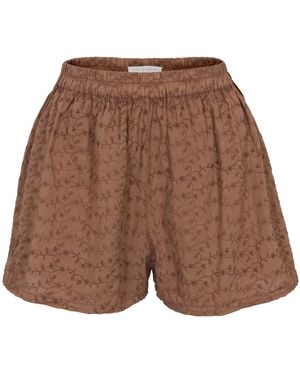 The Etta Collection Tourterelles Shorts - Brown