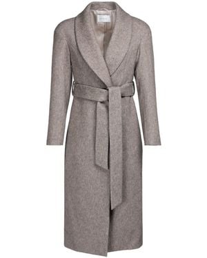 Vulto Neutrals Taupe Shawl Coat - Grey