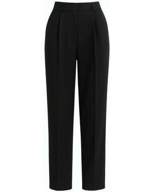 Monlicia Nevara High-Waist Wide-Leg Trousers – - Black