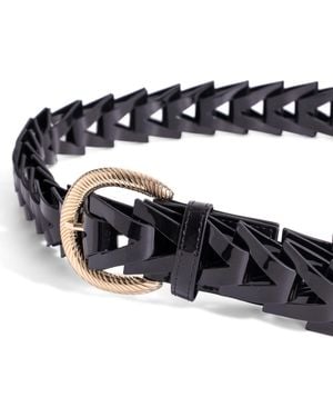 Jurgi Brand Triangle Loop Belt – Patent Leather - Black