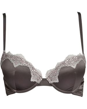 Tallulah Love Neutrals Opulent Lace Bra - Grey