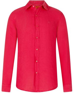 Maison Tangerine Raspberry Linen Shirt For - Red