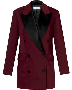 AGGI by HALEWSKI Morgana Burgundy And Blazer Dress - Red