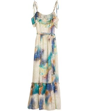 Niza Off-Shoulder Dress Hawaii - Blue