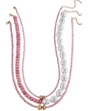 MacRae & Co Ann Trio Necklace - Pink