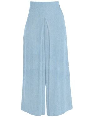 carlton jones Pleated Palazzo Pant - Blue
