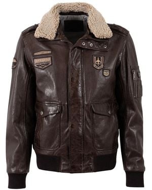 Mauritius Leather Aviation Jacket Cruise - Black