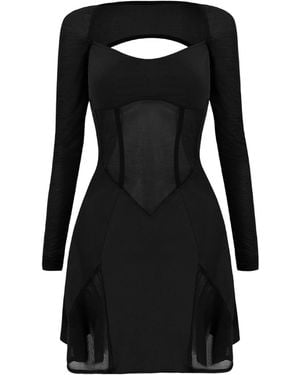 OW Collection Serenity Corset Mini Dress - Black