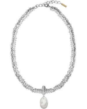 Adriana Pappas Designs Rhinestone Ritz Necklace - Metallic