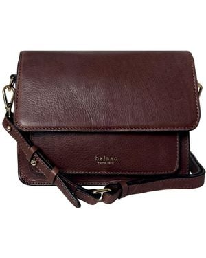BELYSA Olga Leather Crossbody - Brown