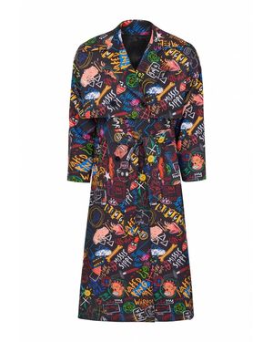 King Naked The Boy Trench Coat - Blue