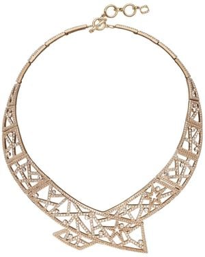 Grosse Crystal Statement Necklace, Series Star Flare - Metallic