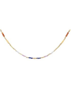 Karma and Luck Spiritual Healing Chakra Choker Necklace - White