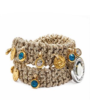 Hilo De Mar Double Bracelet - Metallic