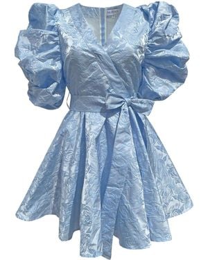 Madeleine Simon Studio Aquaris Roses Dress - Blue