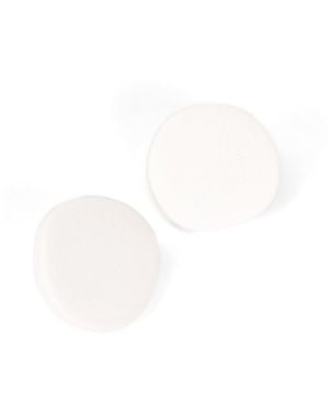 By Chavelli Textured Polymer Stud Earrings - White