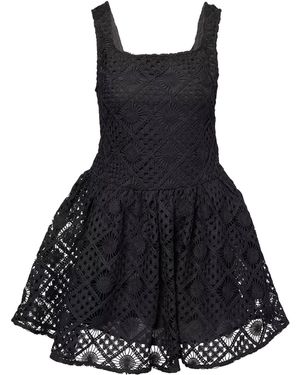 Amy Lynn Sylvie Crochet Mini Dress - Black
