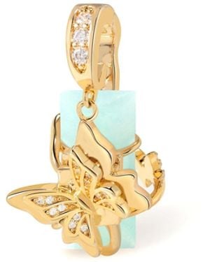 Freqnc Atelier Twin Butterfly Charm - Metallic