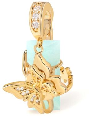 Freqnc Atelier Twin Butterfly Charm - Metallic