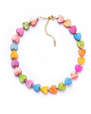 Adriana Pappas Designs Hearts Choker - Yellow