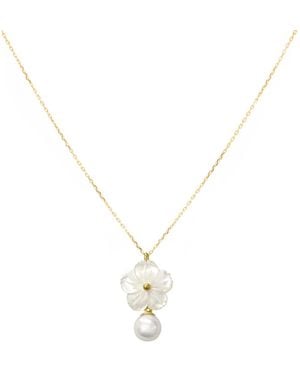Agora Jewellery Cleito Mini Necklace - Metallic